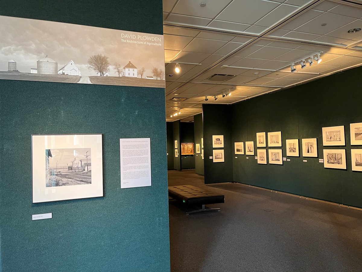GrohmannMuseum's tweet photo. “The Architecture of Agriculture” is now open! Come view over 50 years of rural America through the #photography of David Plowden. As with much of the artist’s work, many of these scenes are no more: they exist only in memory or in scattered remains across the countryside. https://t.co/iyMdpp7lKn