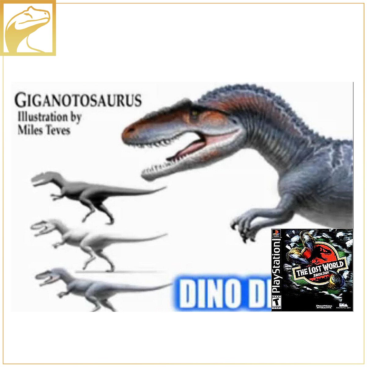 Fanart of Miles Teves' "The Lost World" Giganotosaurus