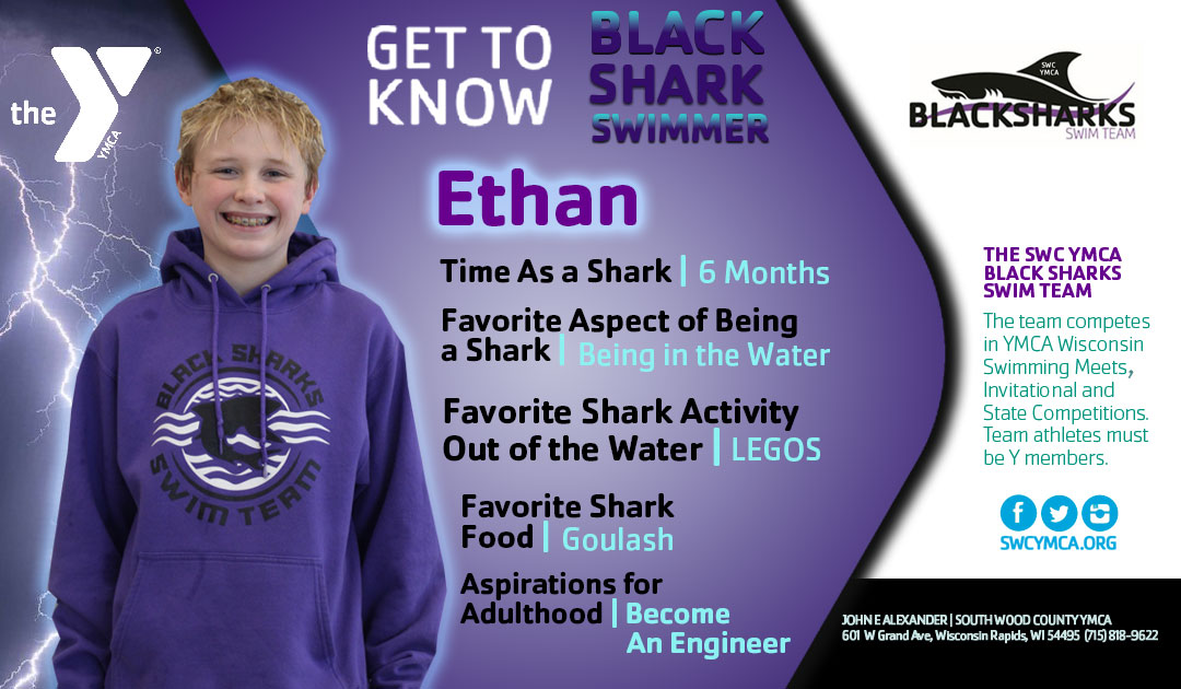 SWC YMCA Black Shark Swimmer of the Week, Ethan!
#SWCYMCA #SWCYMCABlackSharks
#WisconsinRapids #BlacksharkEthan
Join our Swim Team at swcymca.org/swimming/swim-…