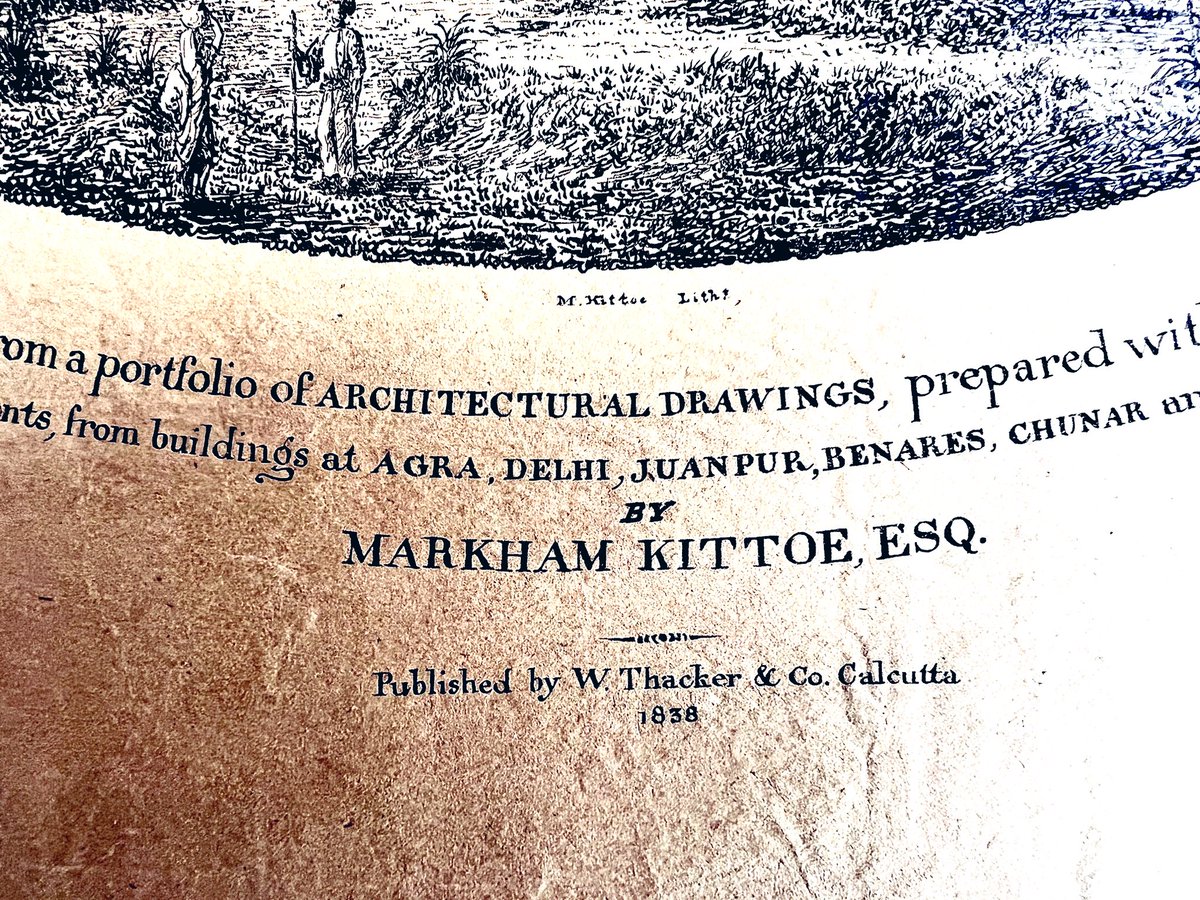 CatoCrane's tweet photo. Markham Kittoe Esq.  9 Portfolios of #Indian Architecture  printed in #Calcutta in 1838 by Thacker &amp; Co. Rare Publications Auction Soon @shrewsmorris @ILABRareBooks @rarebookfirst @heswallmagazine @ABARareBooks @AbeBooks  @abebooksindia @Calcutta_Times @BookFindersClub @finebooks https://t.co/VfCABaLy47