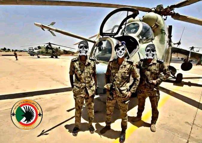 Sudanesearmy1's tweet photo. ـ لا أريد أن أتفاخر بمقدرات الجيش السوداني وإنما إلقاء رساله في بريد المليشيات المروحيات التي تم إستخدامها منذ بداية دحر تمردكم هي مروحيات MI-35P لم تستخدم القوات الجوية حتى الأن مروحيات MI-24V وMI-24D ,مثل ما لم تستخدم حتي الان القوات البرية كل د��وعها ودباباتها, وحديث القائد👇 https://t.co/nFST5Uvcw7
