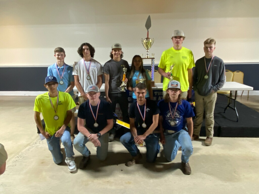 CTE_CaldwellCo's tweet photo. Students from @SouthCaldwell1 attended the SkillsUSA State Conference this week! CONGRATS!  Construction Estimating - 1st place for Lucas Swanson. Masonry Estimating - 3rd place, Zack Potter and 5th place, Lane Young. Masonry I - 8th place, Mason Day and 10th place, Logan Francum https://t.co/qkDgC7T6GB