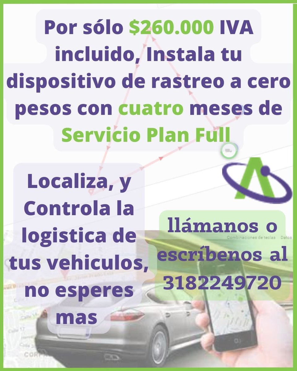 TrackerGPS_Col's tweet image. llámanos no te pierdas de nuestras promociones 318 2249720