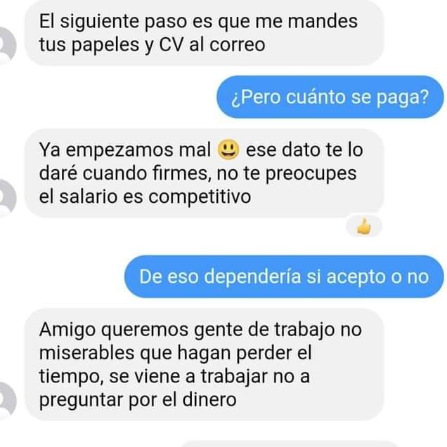 k_salazr's tweet photo. Yo quiero trabajar, no hacer plata.

Ah ok. https://t.co/UjO4y8jQ3V