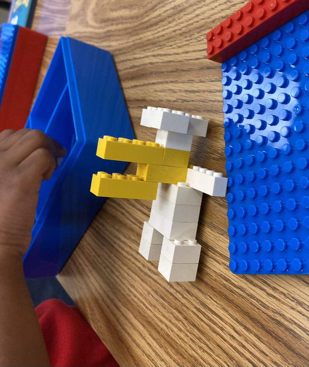 Media_Mardis's tweet photo. Congrats #ChezBob and author Bob Shea for winning @SSYRAJR Student Choice award. In your honor, @GPESpbc amazing 1st graders are creating their own Bobs and nests with LEGOS! @LEGO_Group @emapbc @LibraryCurrent https://t.co/SXcXhXFVsy