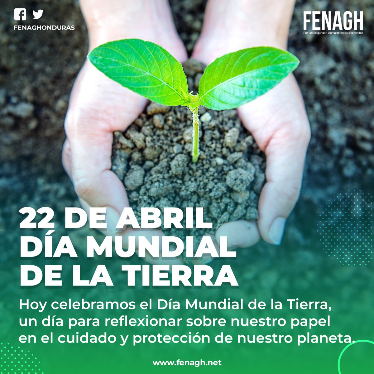 #FELIZDIADELATIERRA! En este día, reflexionemos sobre nuestra relación con el medio ambiente y comprometámonos a tomar acciones concretas para protegerlo, todos podemos contribuir a hacer del mundo un lugar más sostenible. 

#FENAGH #CUIDAMOSNUESTRATIERRA #HACEMOSLADIFERENCIA