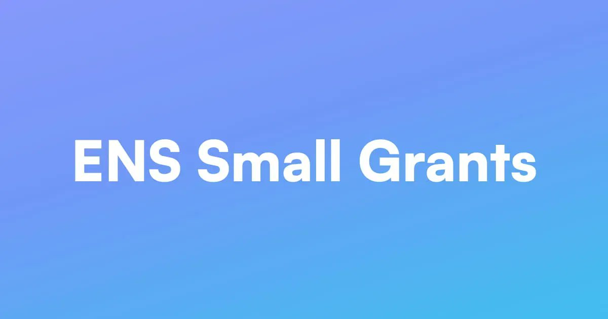 Congratulations to successful <a href="/ENS_DAO/">ensdao.eth</a> small grants Public Goods round applicants 🥳

We wanted to share the projetcs the DAO supported with it's delegation. 

Highligted in the 📜 below.