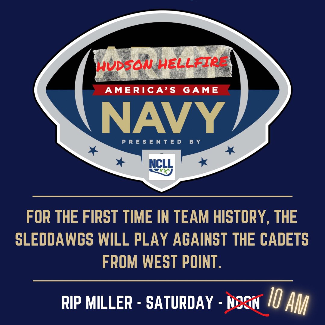 TIME CHANGE!

Game start is now at 10 am!