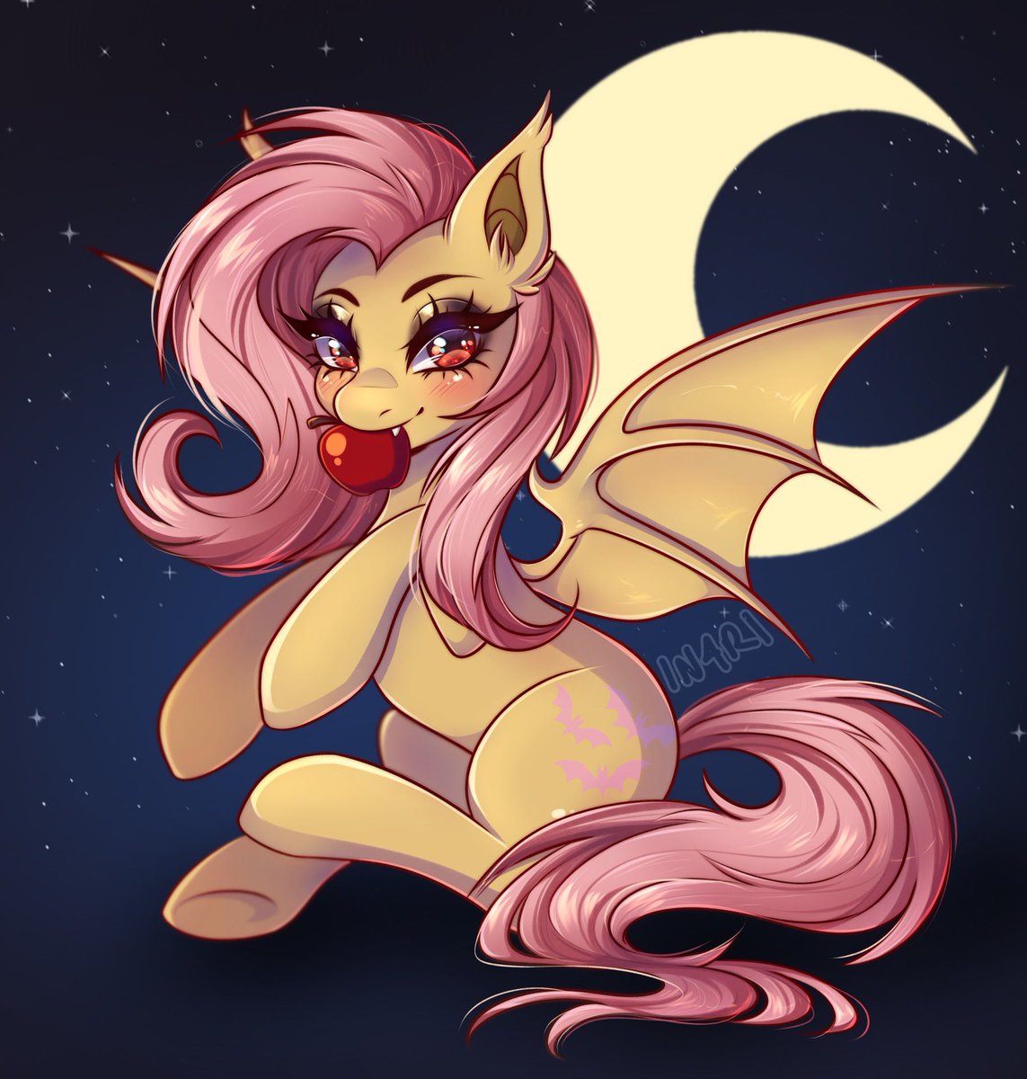 IN4RI_'s tweet image. She’d like all of your apples, please 🖤

#mlp #mlpart #flutterbat