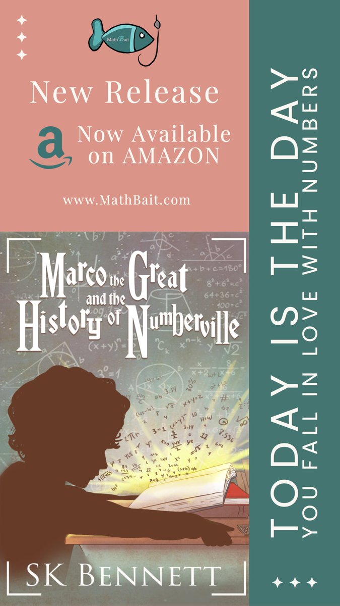 It is here! Grab your copy of Marco the Great and the History of Numberville today! Learn math through storytelling and analogies and have a blast doing it! Head to MathBait for a whole world of digital content including 6 online courses and over 40 games!! #iteachmath #FYP