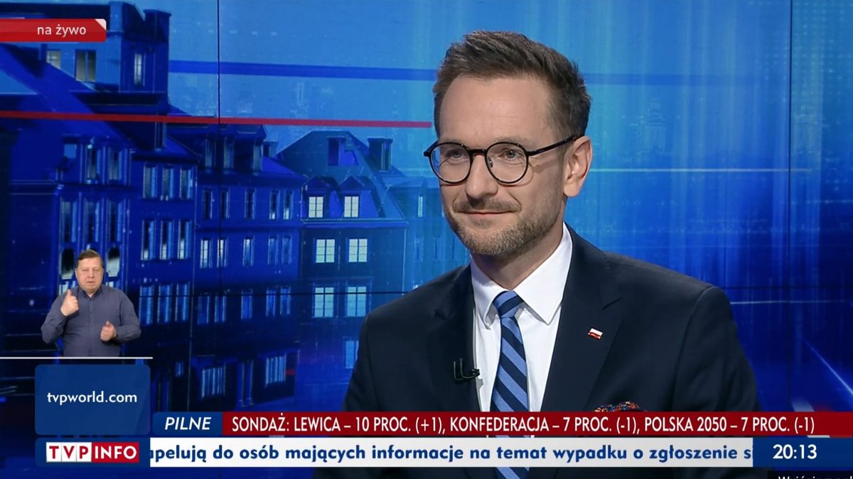 MRiTGOVPL's tweet photo. Min. @waldemar_buda w #GośćWiadomości: Kiedyś globalizacja powodowała, że szukano najtańszych miejsc produkcji. Dzisiaj tak już nie jest, biznes szuka miejsc bezpiecznych, gdzie nie jest zachwiana logistyka. W 🇵🇱 mamy gigantyczny napływ #inwestycje z całego świata, m. in. 🇰🇷, 🇯🇵, 🇩🇪. Jest u nas bezpiecznie, mamy świetny rynek pracy.
