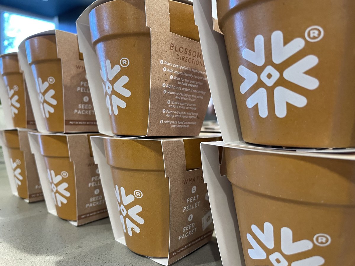 Snowflake's tweet photo. Happy #EarthWeek! 🌱🌍 From educational farmer's markets to small pre-grown plant giveaways, we're spreading green vibes all around our San Mateo and Dublin offices! 🐝🍎🥕🎉 #LifeatSnowflake https://t.co/Au1uXygTJe