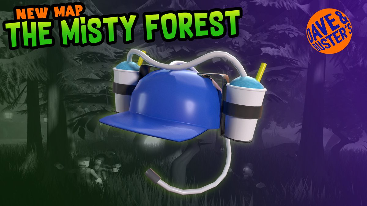 MELON (@melonverse) on Twitter photo The Misty Forest calls to all Zombie Survivors, and with it comes a FREE new item for you to collect in <a href="/DaveandBusters/">Dave & Buster's</a> World!
Make sure you've cleared all 4 Zombie Survival maps to unlock the Drink Hat. Keep your thirst & those pesky zombies at bay!
🧟 roblox.com/daveandbusters The Misty Forest calls to all Zombie Survivors, and with it comes a FREE new item for you to collect in <a href="/DaveandBusters/">Dave & Buster's</a> World!
Make sure you've cleared all 4 Zombie Survival maps to unlock the Drink Hat. Keep your thirst & those pesky zombies at bay!
🧟 roblox.com/daveandbusters