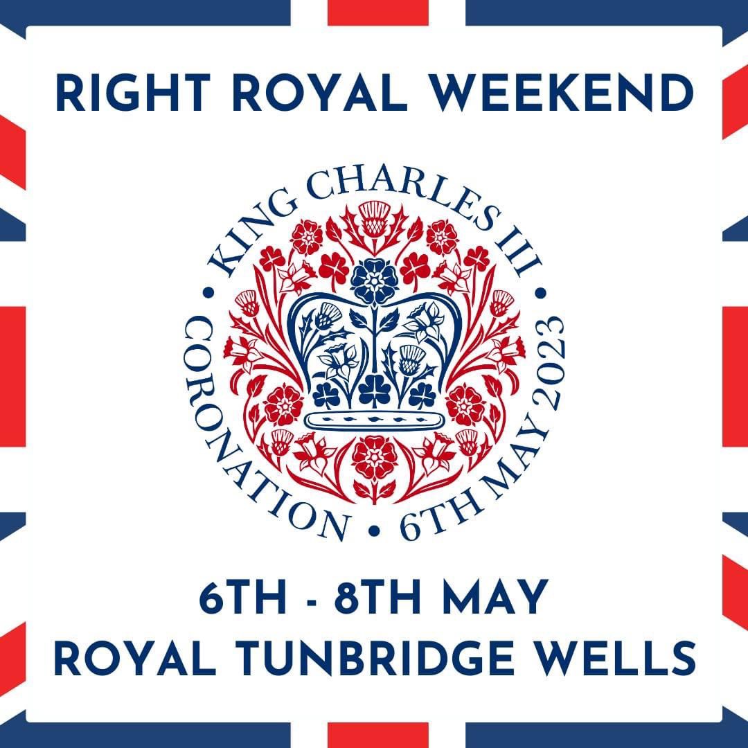 TWellsTourism's tweet photo. We are excited to announce the full town-wide plans for the "Right Royal Weekend" in Royal Tunbridge Wells to celebrate the Coronation of King Charles III!

For more details please visit https://t.co/dtnJtrjW7z

#tunbridgewells https://t.co/kfmTuJXtN9