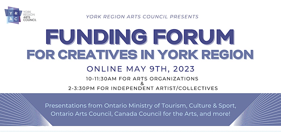YorkRegionArts's tweet photo. Want to know about all the funding opportunites available in #YorkRegion for creatives? Join us on May 9th to get all the details about grants and funding.
https://t.co/mJTiuFsm5F
#YRArts #Artrepreneur #funding #Artist https://t.co/r5LfvFpxrd
