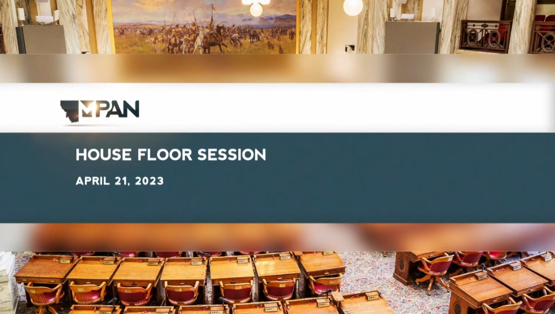 ErinInTheMorn's tweet image. Day Two of Montana's House convening while refusing to allow Rep Zephyr to speak after passing an anti-trans bill that defined trans people out of 40 sections of code.

There may be an amendment proposed that bans "online exposure to transgenderism" to minors

Lets watch. 🧵