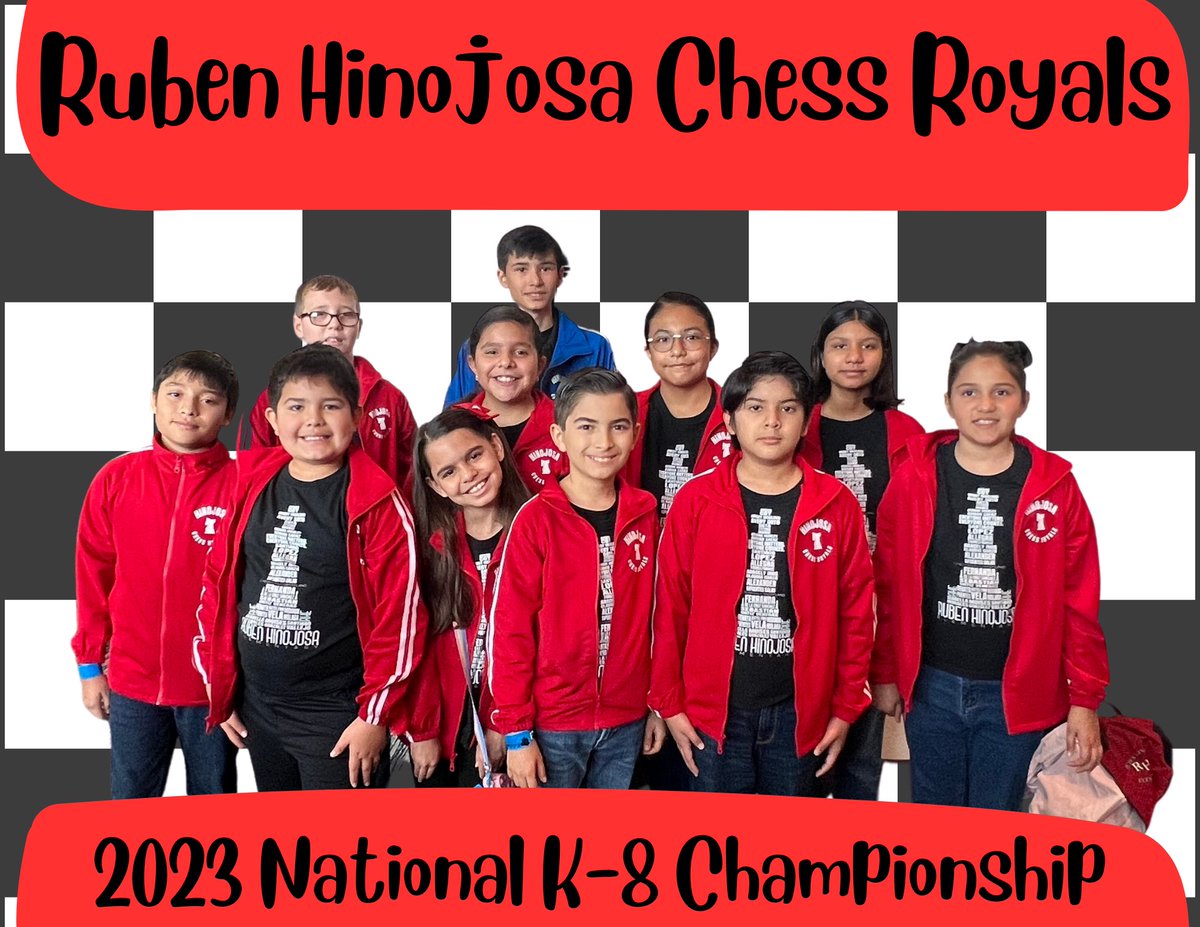 RHE_SISD's tweet photo. ♟️🏆♟️🏆 Good luck to our Hinojosa Chess Royals who are competing at the National Chess Tournament in Round Rock, Texas this weekend. ♟️🏆♟️🏆 https://t.co/SLz8L0WH6f