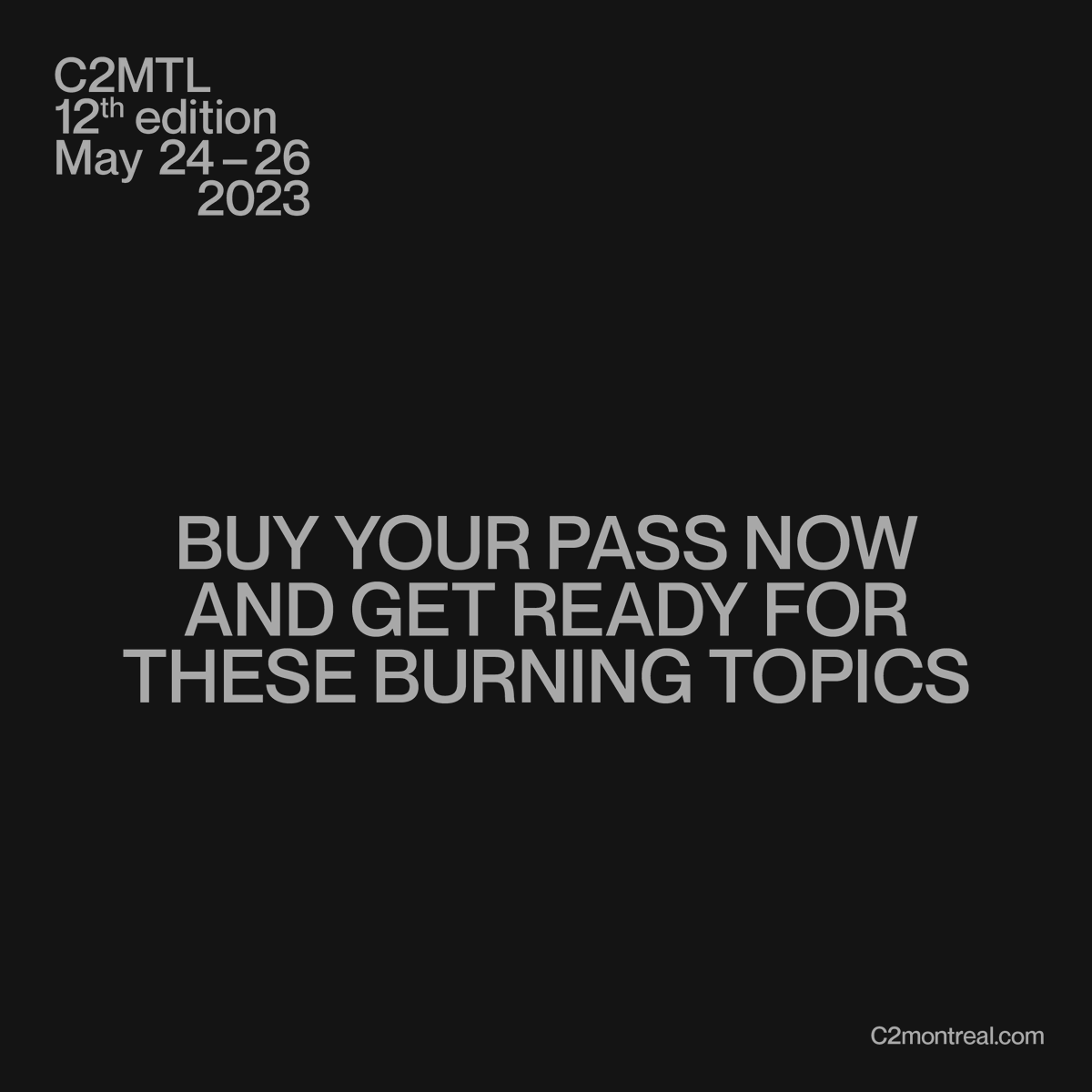 Get ready for panels that are hotter than your AM coffee 🔥 Every morning at #C2MTL23, FoST's Chris Melcher will moderate industry leaders as they delve into burning topics. These will get your mind turned on faster than caffeine. Buy your pass: c2montreal.com