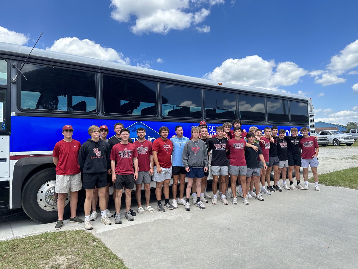 The South Boys are off to Tift county! ⁦<a href="/SEHS_Athletics/">SEHS Athletics</a>⁩ ⁦<a href="/SEHSPride1/">#SEHSPride</a>⁩ ⁦<a href="/sehsstudentsect/">$TANG GANG</a>⁩