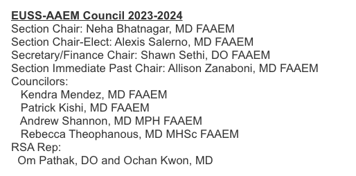 Congrats to @KendraMendez22 and the rest of the newly elected <a href="/aaeminfo/">AAEM</a> EUS Council! #templemade
#POCUS <a href="/TempleEM/">Temple EM Residency</a>