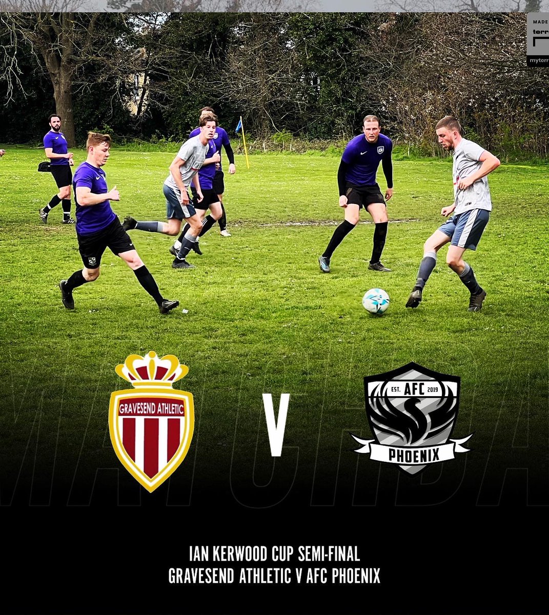 🚨 SEMI-FINAL 🚨

Ian Kerwood Sunday Cup 

📆 Sunday 23rd April
⚽️ AFC Phoenix v <a href="/GravesendAFC/">Gravesend Athletic F.C</a> 
🏆 Ian Kerwood Cup
⏰ 1045 AM KO
🏟 Cascades Playing Fields, Thong Lane, DA12 4LG

This Sunday we have a huge game against Gravesend Athletic in the Ian Kerwood Cup Semi-final.