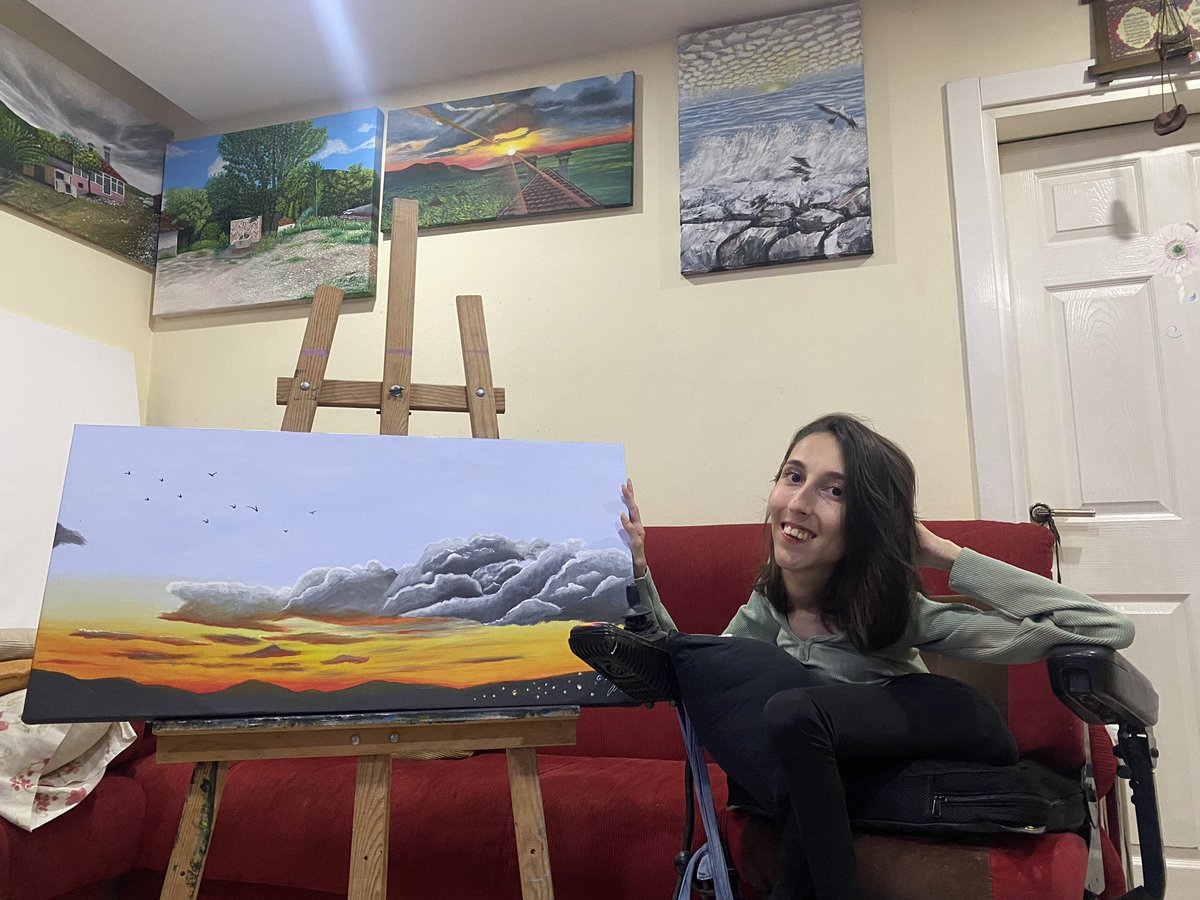 gulcin_sipahi's tweet photo. Bir milyonuncu gün batımım evet ama seviyorum napalım
🌄🌞
Ufuktaki Kızıl Buruk
40x80
Akrilik boya 
(Aslında Kızıl Grup ama bizim köyde buruk olarak adlandırırlar) https://t.co/whOyfdSFef