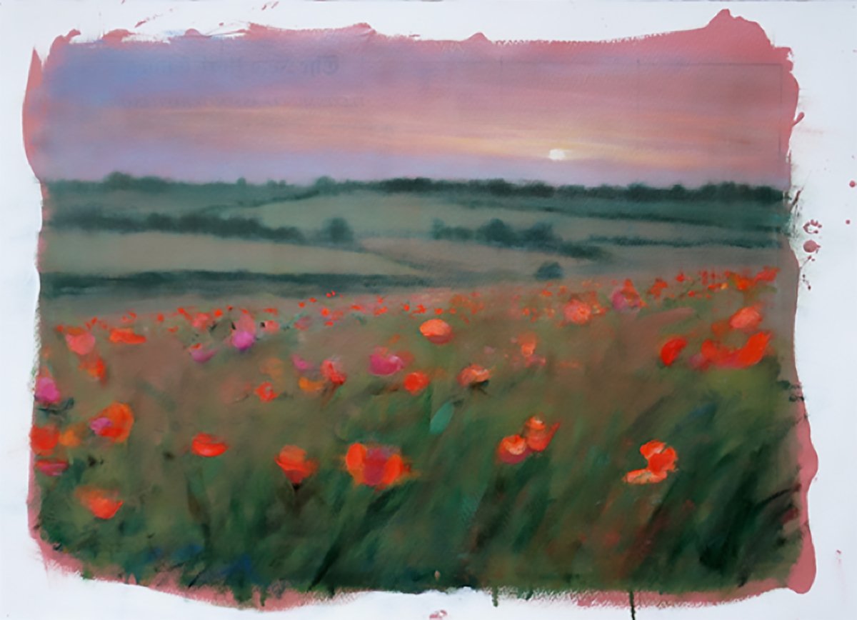 atriumgallery's tweet photo. This week’s feature is a striking work by New York artist, Adam Straus.  “Flanders Field,” 2020 is both moving and engaging with subject and media.  Included with the prime image, is the background with subtle imagery of newspaper transfer. https://t.co/iRzaosa2HA
