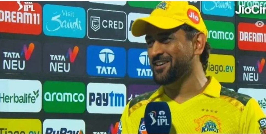 thiruvinod4u's tweet photo. #MSDhoni says he is enjoying his last phase of cricket. #harshabogle #CSKvsSRH https://t.co/4m9BovCW0R