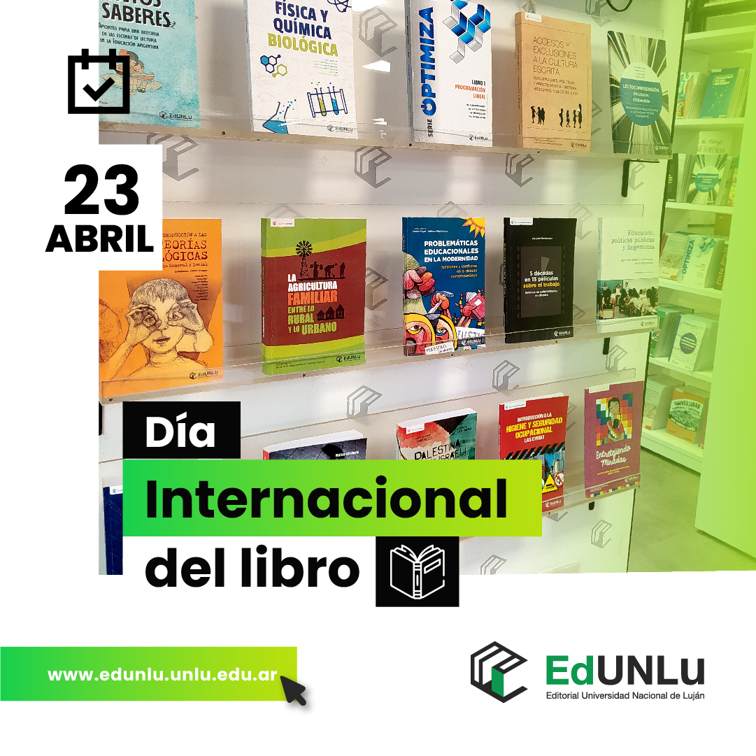 EditorialEdunlu's tweet photo. 🟢 Día Internacional del Libro.
📚 Esta fecha es una ocasión para reafirmar el compromiso con la promoción de la lectura: un puente generacional y cultural.
#EdUNLu #EditorialUniversitaria #DiaDelLibro #Libro #Lectura #FILBA #ExtensionUniversitaria https://t.co/ieyOpeUorL
