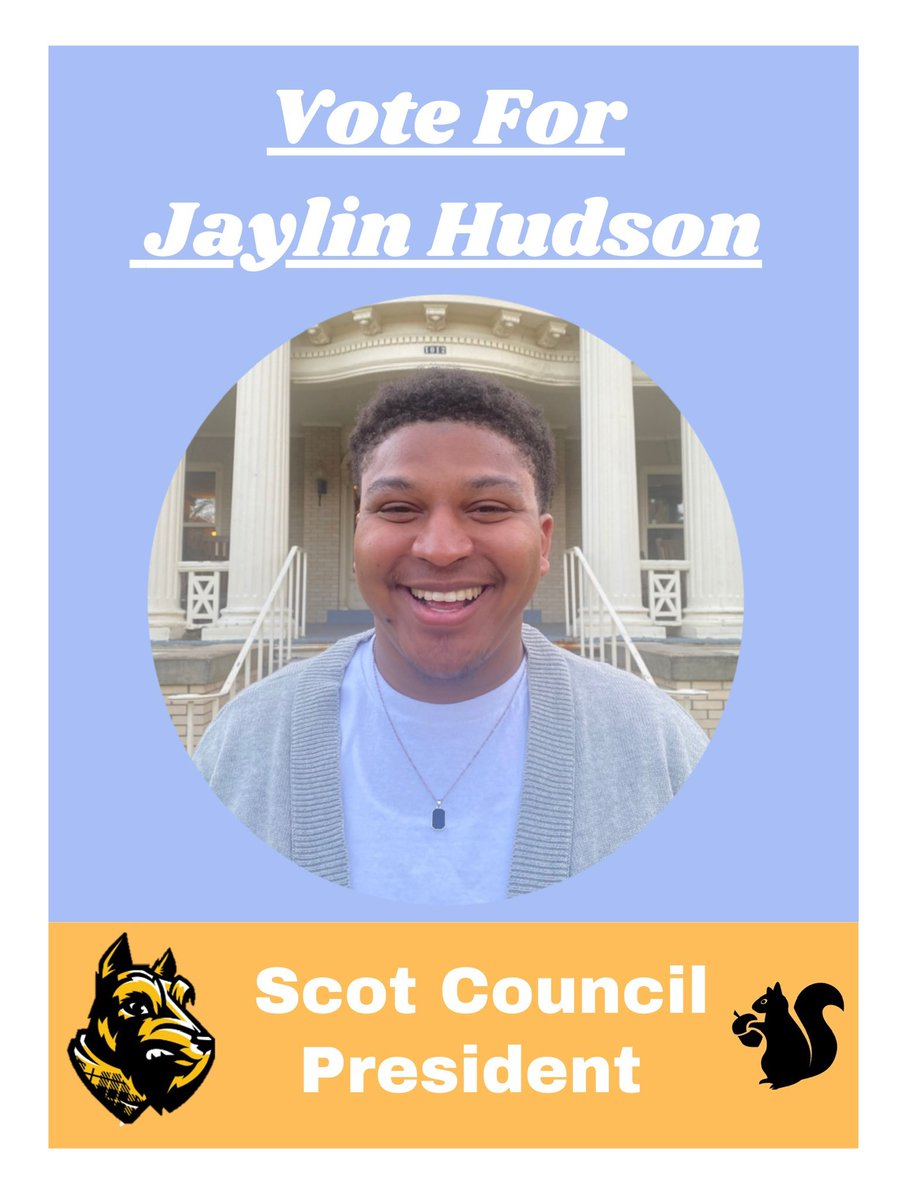 JaylinHudson6's tweet photo. I am proud to announce that I will be the first Black Scot Council President for the 2023-2024 academic school year. @WoosterEdu Thanks to everyone that voted and Iโm excited to serve on the executive board. Go Scots! #firstBlackpresident #ScotCouncil #fightingscots https://t.co/Rtn3kJUdqY
