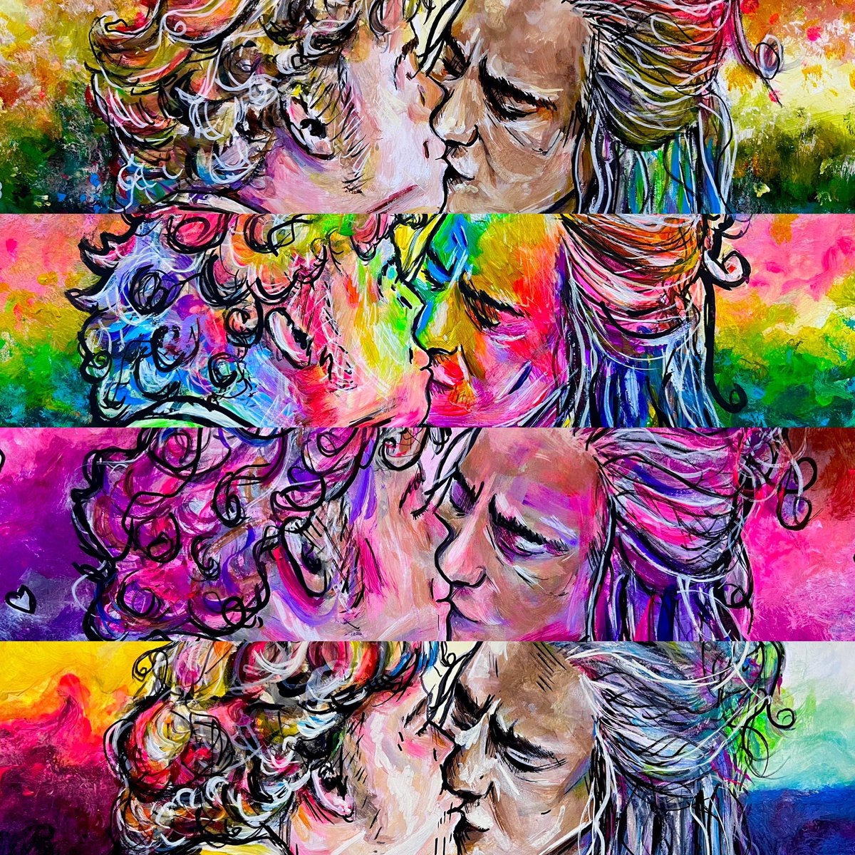 rebelsophie's tweet image. 💖🌈GIVEAWAY💖🌈

I’ve loved being a part of the #OurFramesMeanLove project and I love you all so

I’m gonna give away one of these paintings (whichever the winner wants) plus some mini prints to someone who RT’s this and follows me 💖 

I’ll pick someone on the 1st of May 🥰💖🌈