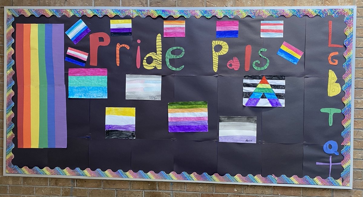 LakewoodsPS's tweet photo. Thank you to our Pride Pals, Mr. Thompson, and Ms. Cloutier for creating this bulletin board in our front foyer!
#WeAreLakewoods
#WeAreDDSB
@equity_DDSB https://t.co/51cvYWNurY