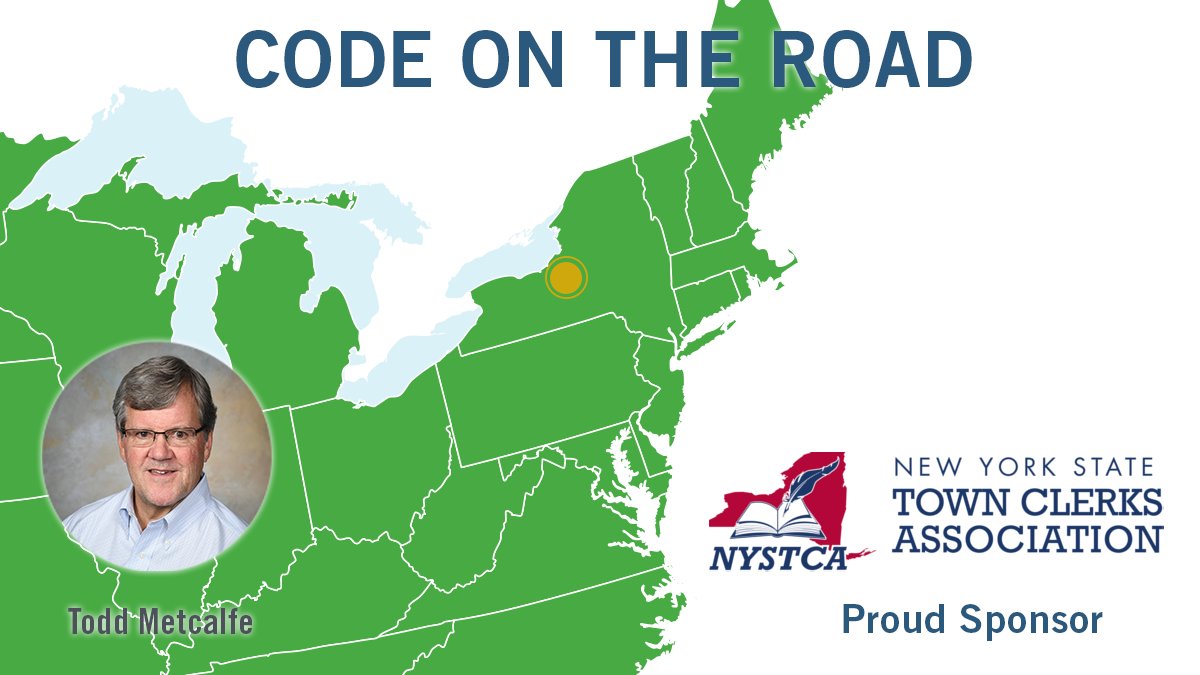 generalcode's tweet photo. Hello from Syracuse, NY! We're in Booth 23 at the #NYSTCA's conference. We'll be sharing the latest in code-centered solutions & Visual Zoning™. Stop & see us!
https://t.co/aOVgVcsLKc
#NewYork #TownClerks #codification #zoning #digital #eCode360® #GeneralCode @IntlCodeCouncil https://t.co/0EXFcV2S9i