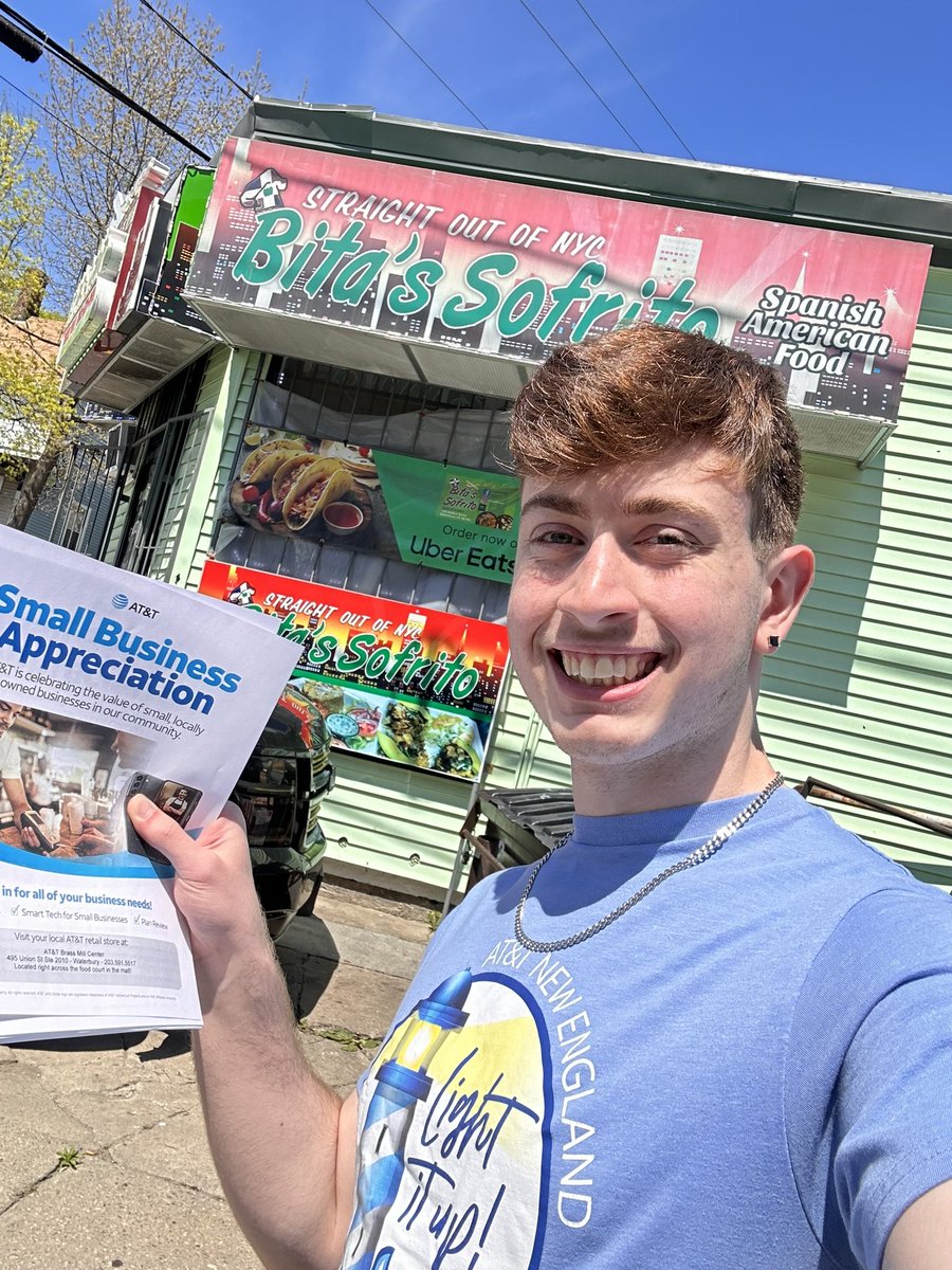 biggriffnrg's tweet image. The Waterbury team out prospecting in the Brass City!  Taking care of the community with the best business solutions! @learnfromvern @ChazSanchezAtt @corylp101 @ChrisAcerra @emilywiper @firas_smadi @TheRealOurNE #WinLocal #Strive4Five