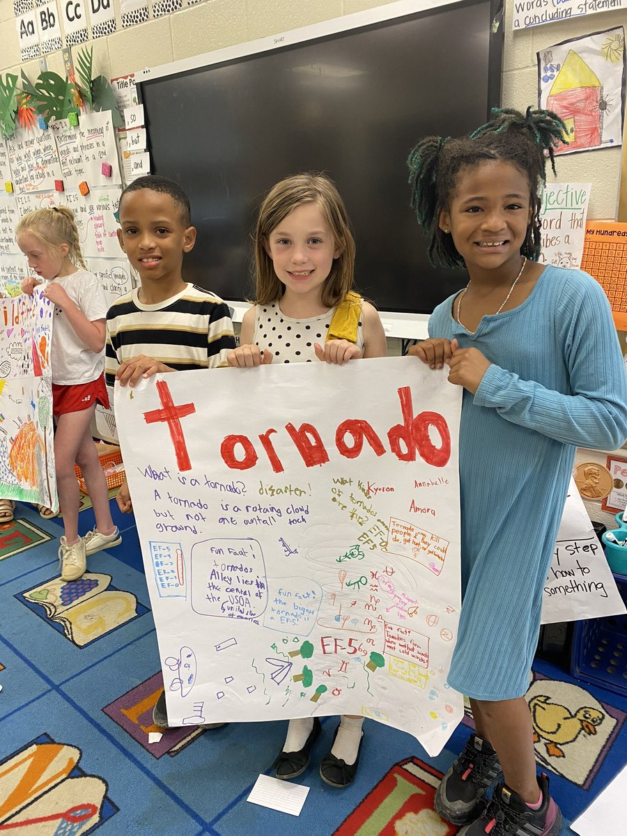 StonebridgeElem's tweet photo. Students in Mrs. McCawley‘s room have been learning about natural disasters this week! https://t.co/UoY4n2qhdT