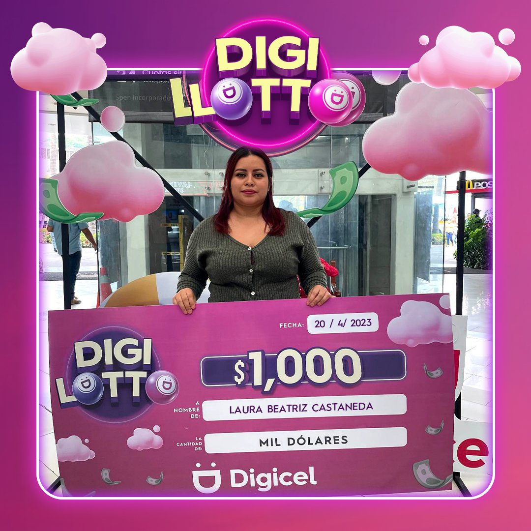 digicel_sv's tweet photo. ¡Ellos ganaron $1,000 dólares con la #Digilotto 🤩🎁! No esperés más y seguí participando por los $1,000 diarios o por el GRAN PREMIO mensual de $10,000 💸😉. Conocé como participar aquí 👉: https://t.co/XyU5MBeLMK
#DigicelElSalvador #Digilotto #JuntosEsMejor 💜 https://t.co/feofad0H0y