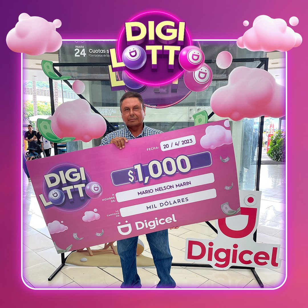 digicel_sv's tweet photo. ¡Ellos ganaron $1,000 dólares con la #Digilotto 🤩🎁! No esperés más y seguí participando por los $1,000 diarios o por el GRAN PREMIO mensual de $10,000 💸😉. Conocé como participar aquí 👉: https://t.co/XyU5MBeLMK
#DigicelElSalvador #Digilotto #JuntosEsMejor 💜 https://t.co/feofad0H0y