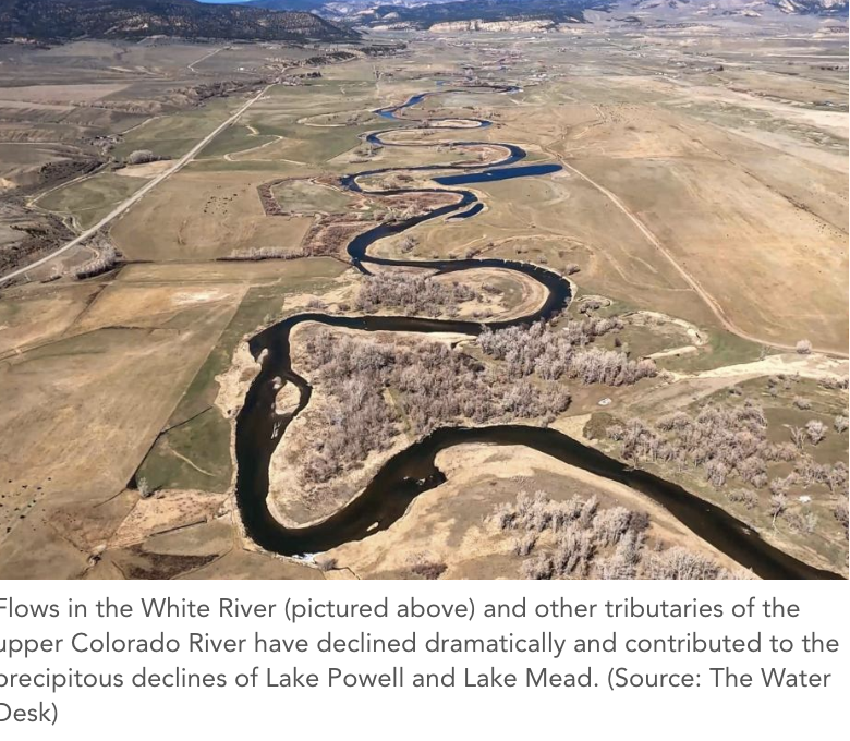 WaterWired's tweet photo. From @WaterEdFdn: Upper Colorado River States Add Muscle as Decisions Loom on the Shrinking River’s Future. https://t.co/MRggB854tK #cawater #SWUSwater #cowater cc @CA_DWR @danielrothberg @SNWA_H2O @mwdh2o @usbr @AsstSecTrujillo @Interior @jfleck @COWaterCenter @ByIanJames @AISES https://t.co/MGlUsIwkGD