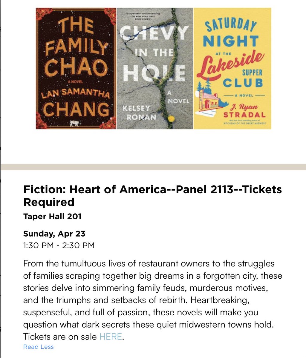 Join me and these terrific novelists this weekend at the <a href="/latimesfob/">LA Times Festival of Books</a>! Tickets available here: events.latimes.com/festivalofbook…