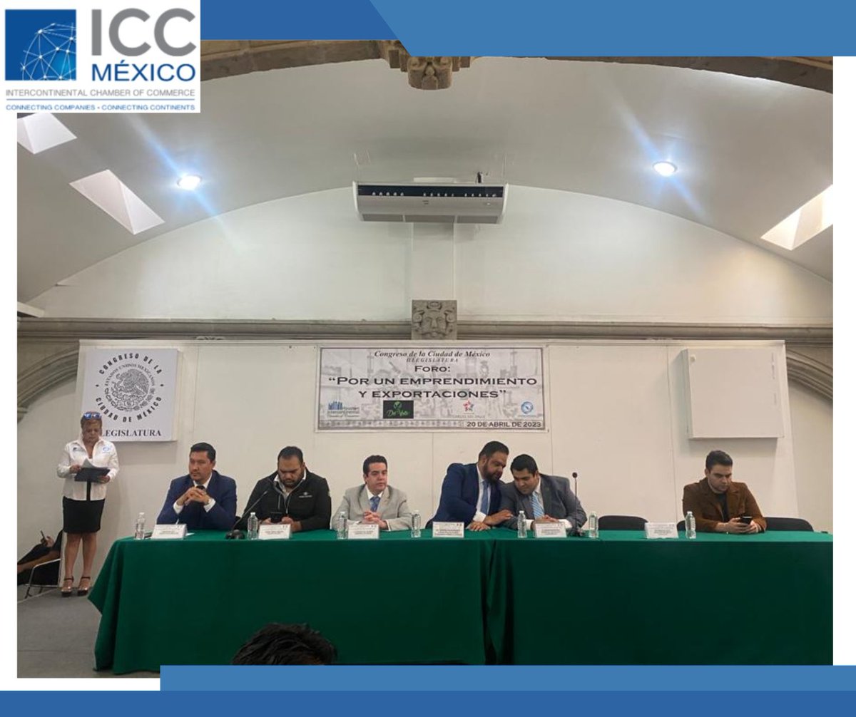 ICCMexH's tweet photo. Recientemente nuestro presidente y miembros de la cámara participaron en el foro por un emprendimiento y exportaciones. con el fin de fortalecer las relaciones de exportación entre México y estados unidos. 🇲🇽
#CONALIDE https://t.co/3AUENCIwRG
