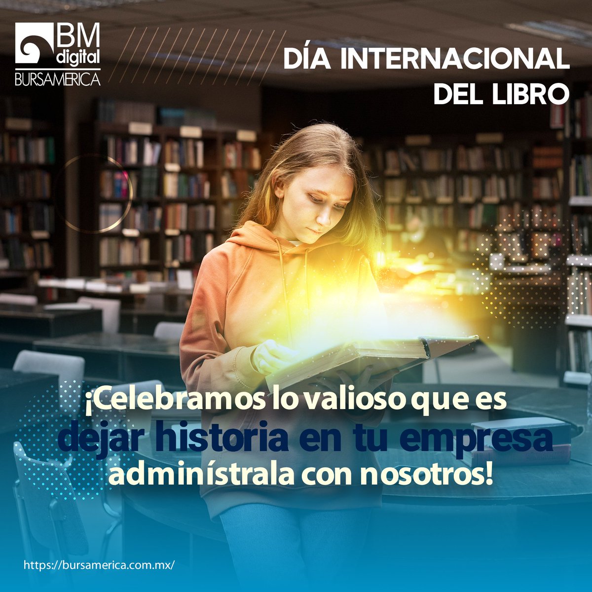 BMdigitalmx's tweet photo. Celebremos la lectura este 23 de Abril ¡Día Interncional del Libro! 📚🤓 !Dejemos huella en la historia gestionando todos tus documentos digitales! 📖💻
COMIENZA LA HISTORIA: 👉http//bmdigitalmx.com/
#BMDigital #Bursamerica #GestionDocumental #DiaInternacionaldelLibro #Libros https://t.co/dKjhiw6G46
