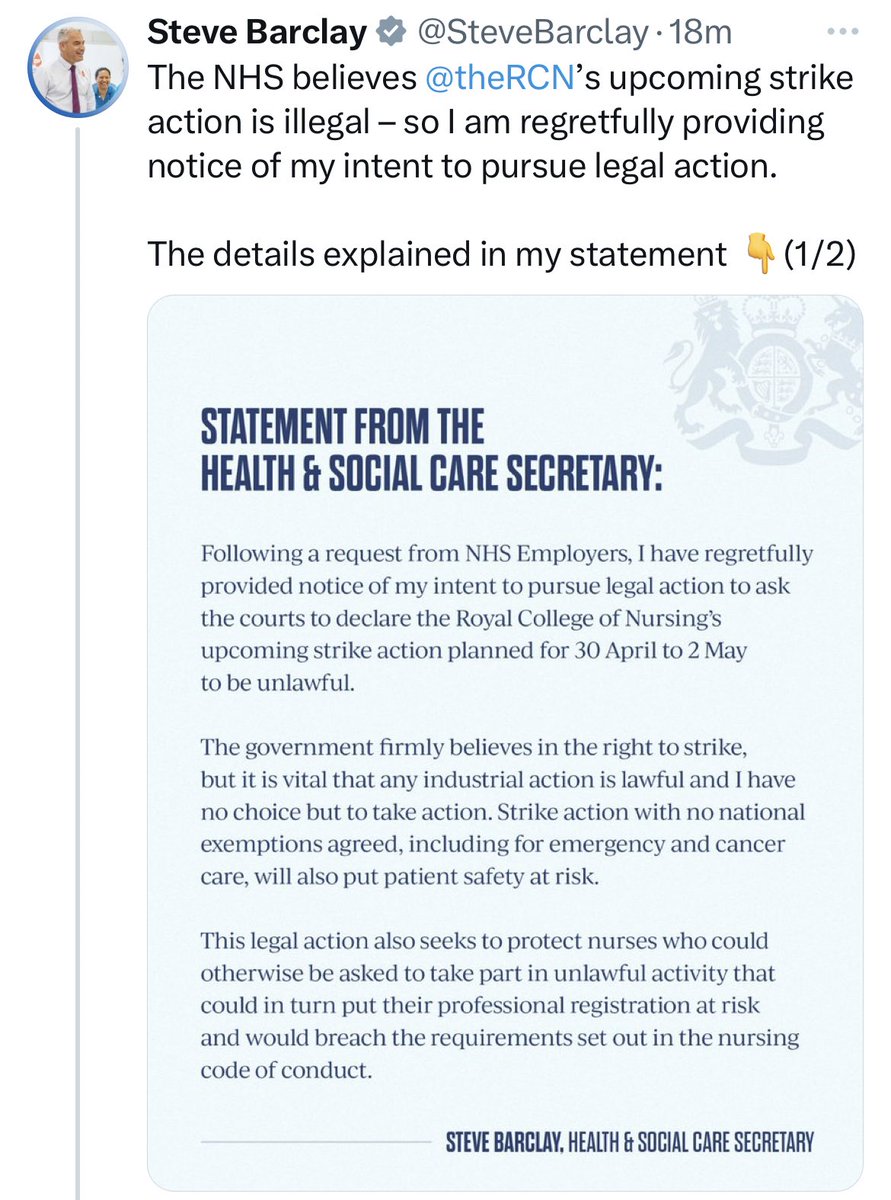 It is clear bullying is a culture for the cabinet, #BullyBarclay - threatening nurses to lose their registration is the tactic of a government on the back foot. Dirty politics will not silence us, patients are being harmed now because of your austerity agenda. #SteveWontSilenceUs
