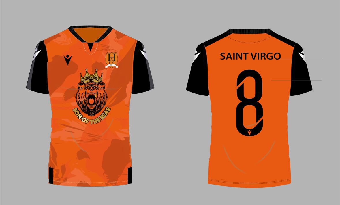 New kit for the new season, sponsored by ‘The Son of The Bear’ &amp; ‘Saint Virgo’ 🎩🔥