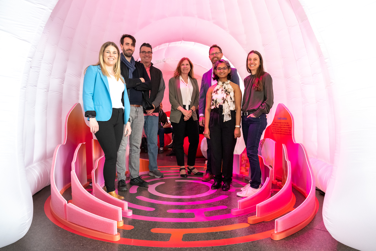 VerbBiotics's tweet photo. We joined leaders in the #synbio industry @ginkgo's annual Ferment event. The event featured up and coming biotech leaders with breakthrough visions. Here's the attending Verb team within our experiential breakout showcasing how we use #biotech for #gutbrain health solutions. https://t.co/6gjTrQ6GrW