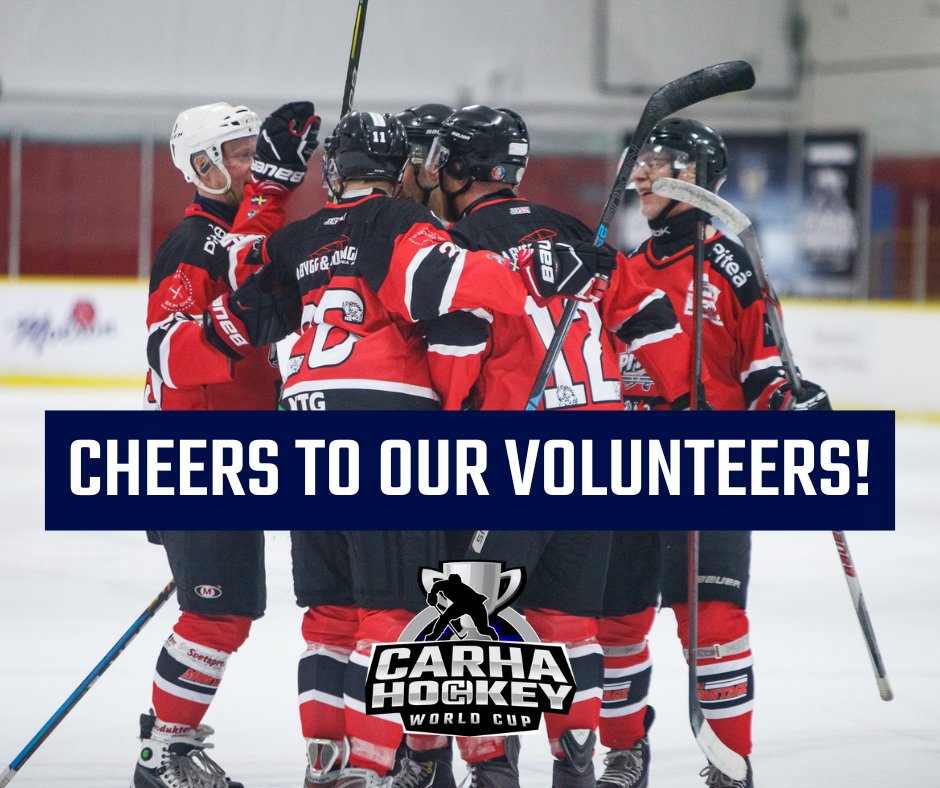Join us this #NationalVolunteerWeek to give a big thank you to our team of volunteers! The CARHA Hockey World Cup would not be possible without the incredible support from individuals in the community. Shoutout to everyone who made the 2023 tournament in Richmond a huge success!