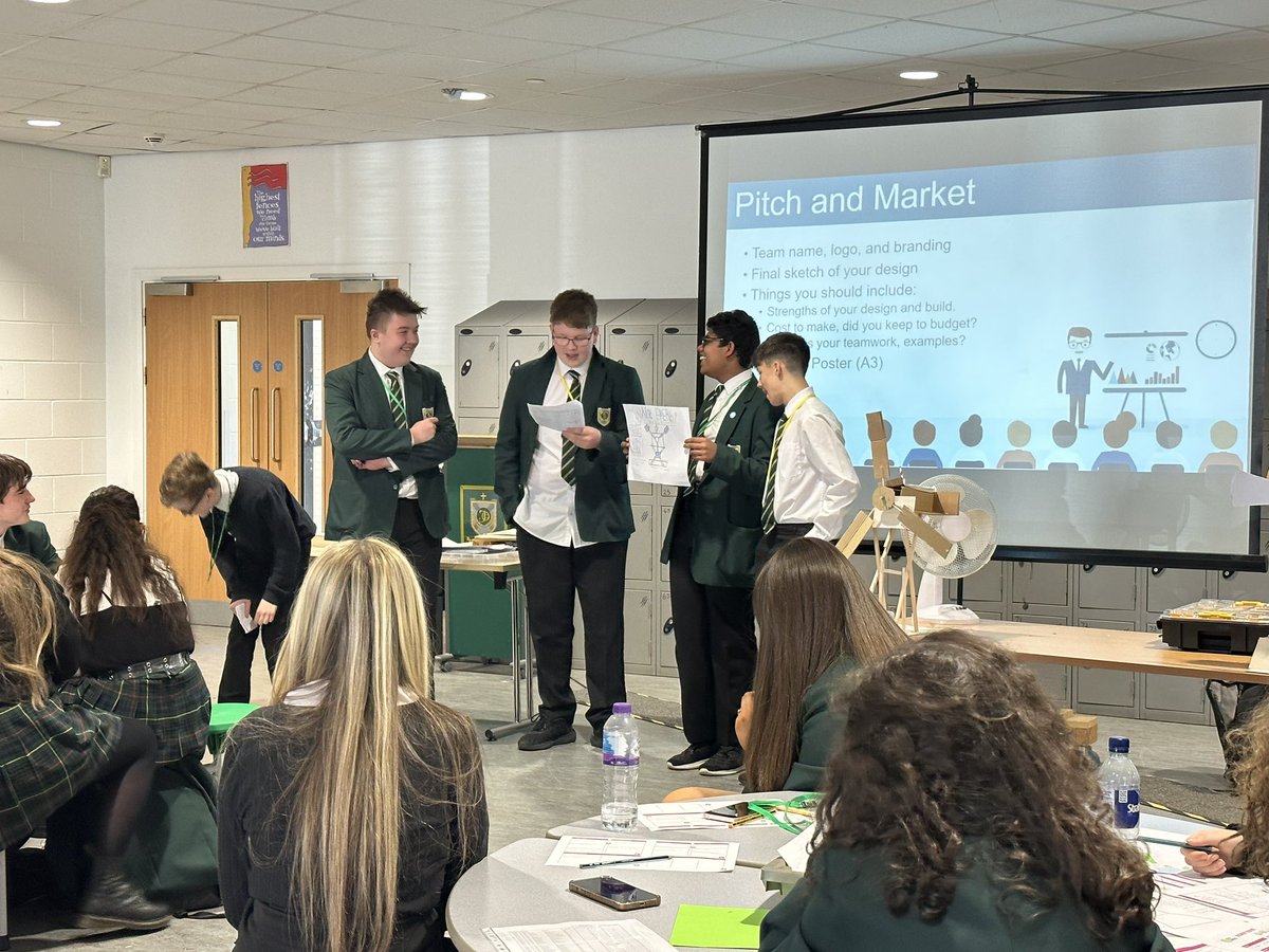 St_JOHS_STEM's tweet photo. Our S3 Physicists had a brilliant day with Ant from @SmallpeiceTrust and Andy from @quartzelecltd designing and building their own wind turbines! Thanks to @quartzelecltd for sponsoring the event! #STEM #Engineering @StJOHS https://t.co/pW53fgtC8h