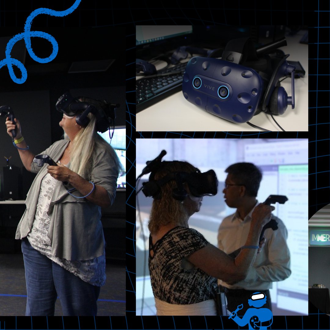 TAMUCCLibrary's tweet photo. Thank you to everyone who has joined us for the opening of the Immersive Reality Lab (IRL) so far! The IRL is now available for all #TAMUCC faculty, student, and staff to use. The lab’s business hours are currently Monday-Friday, 9-11am and 1-3pm. See you in IRL! https://t.co/XOGAaxtuSL