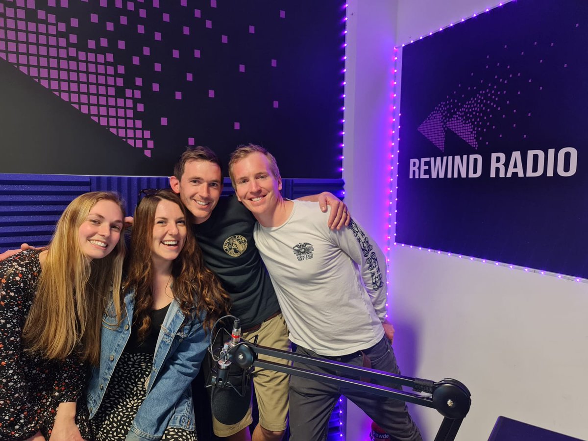 KathandAimee's tweet photo. Loved meeting and chatting to the talented @TrueFoxes and Saltwater Cure, both fantastic bands in their own right, to talk about their brand new track in collaboration, 'Sunlight' which had its very first play on radio on the Big Drive Home @RewindCornwall  #supportinglocalmusic https://t.co/Fy2sTbxtRH