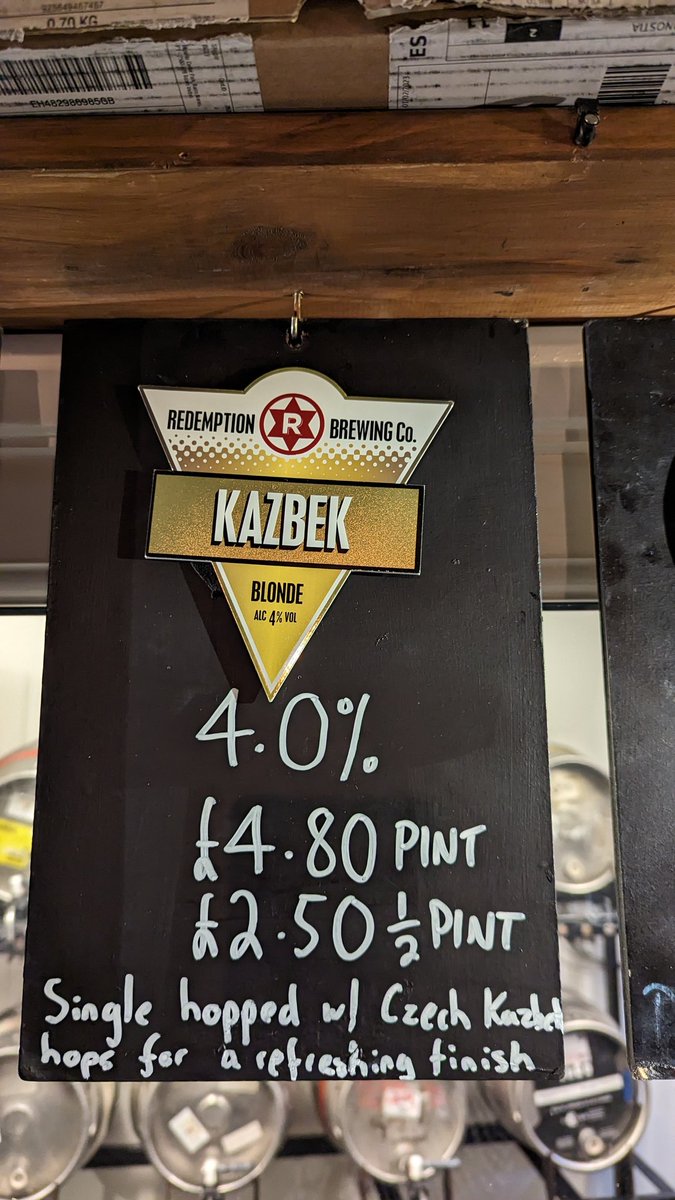 Lovely pint of <a href="/RedemptionBrew/">Redemption Brewing Co.</a> at #Upminster #Taproom
