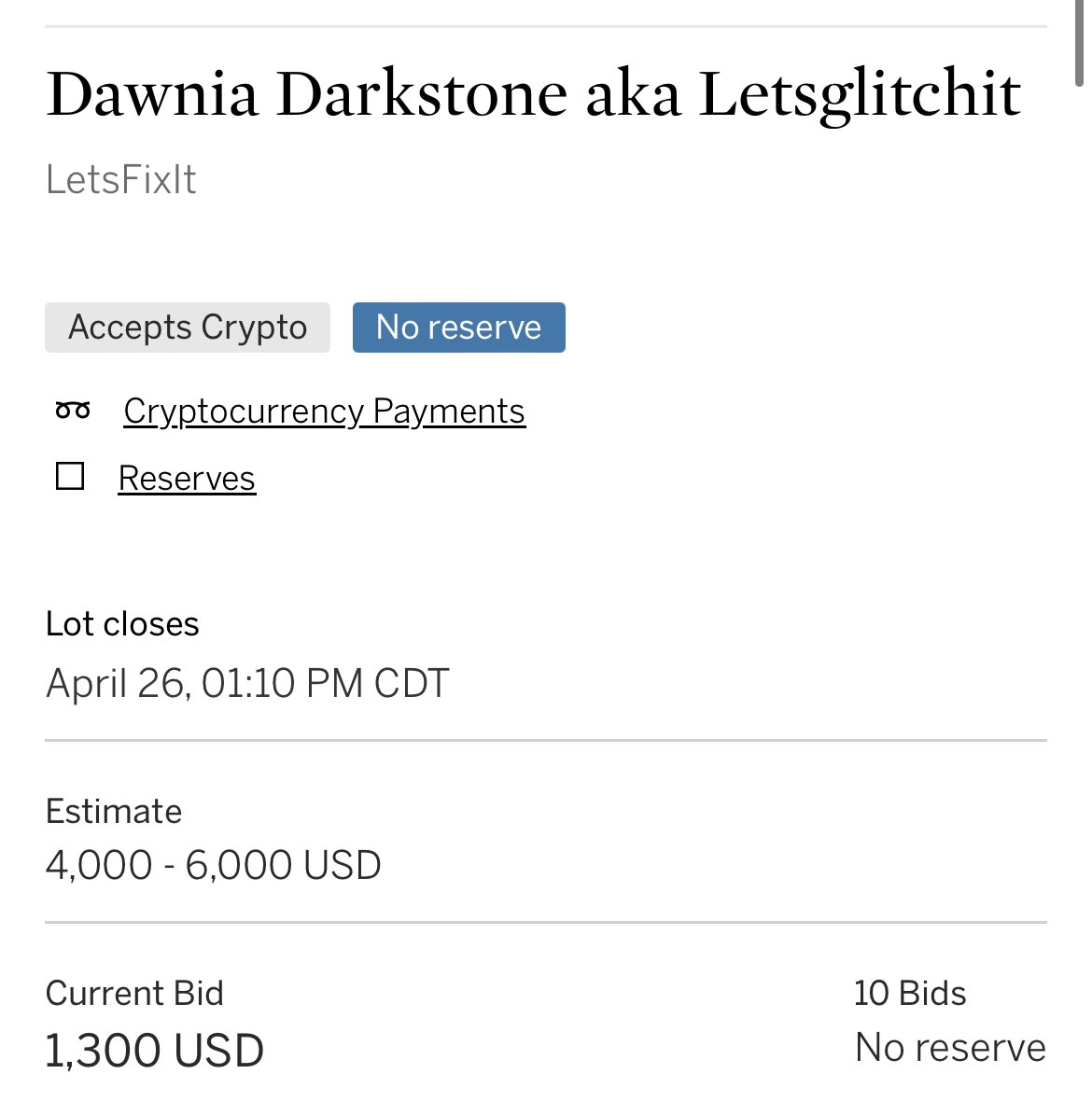 letsglitchit's tweet image. Make that 10 bids now 🥺🙏🏻❤️. Thank you @ROBNESSOFFICIAL and all anons! 

Tons of amazing pieces to choose from in this curation so honored by every bid!